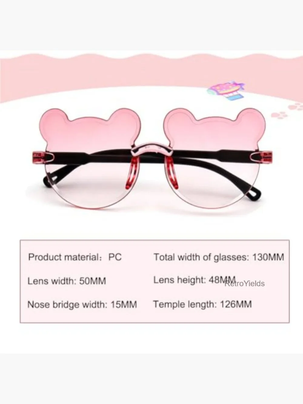 3 Pairs Girls Sunglasses Multiple Shapes UV Protection Beach Eyewear Ages 3-10